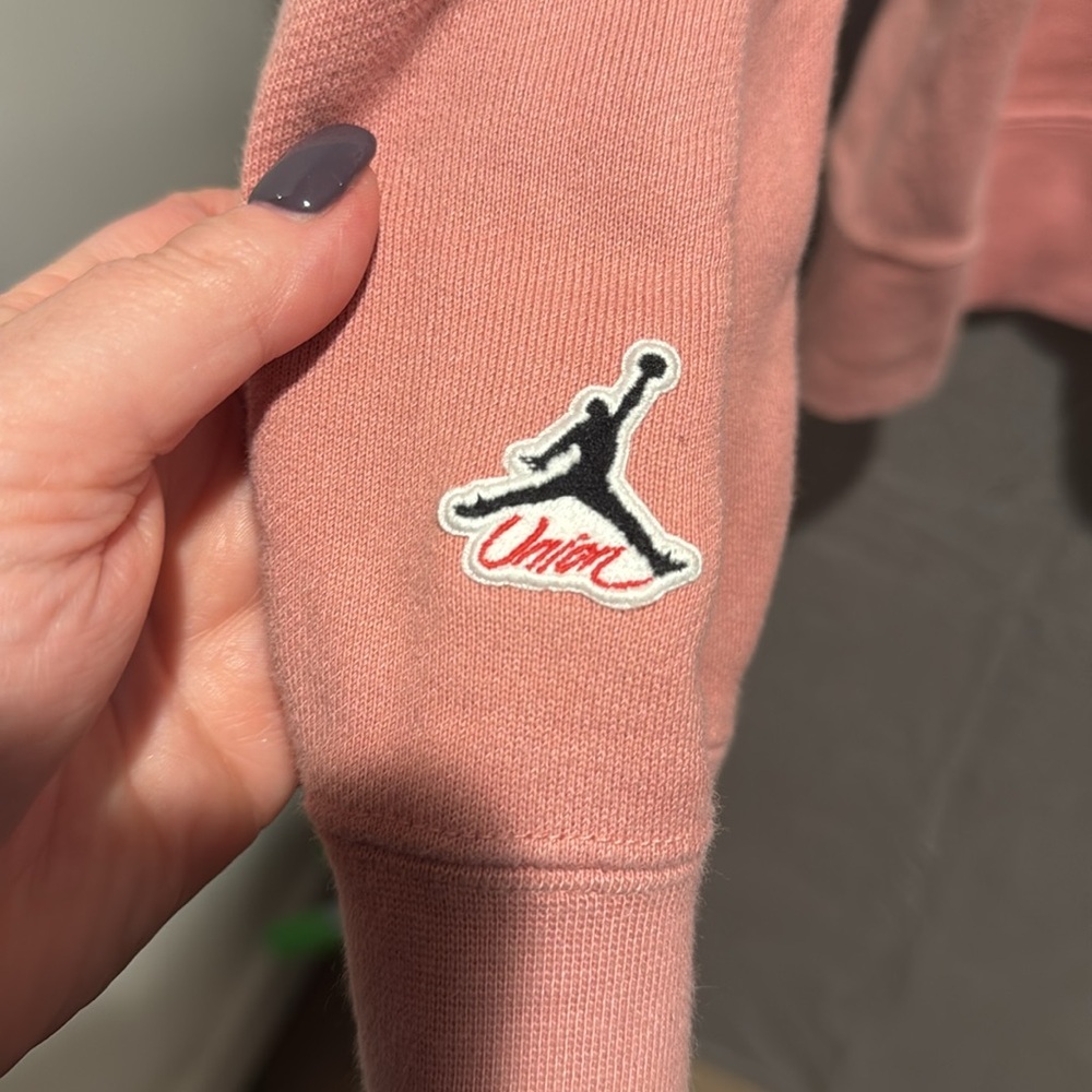 Nike Union and Jordan Men's Guava Hoodie - Picture 6 of 6